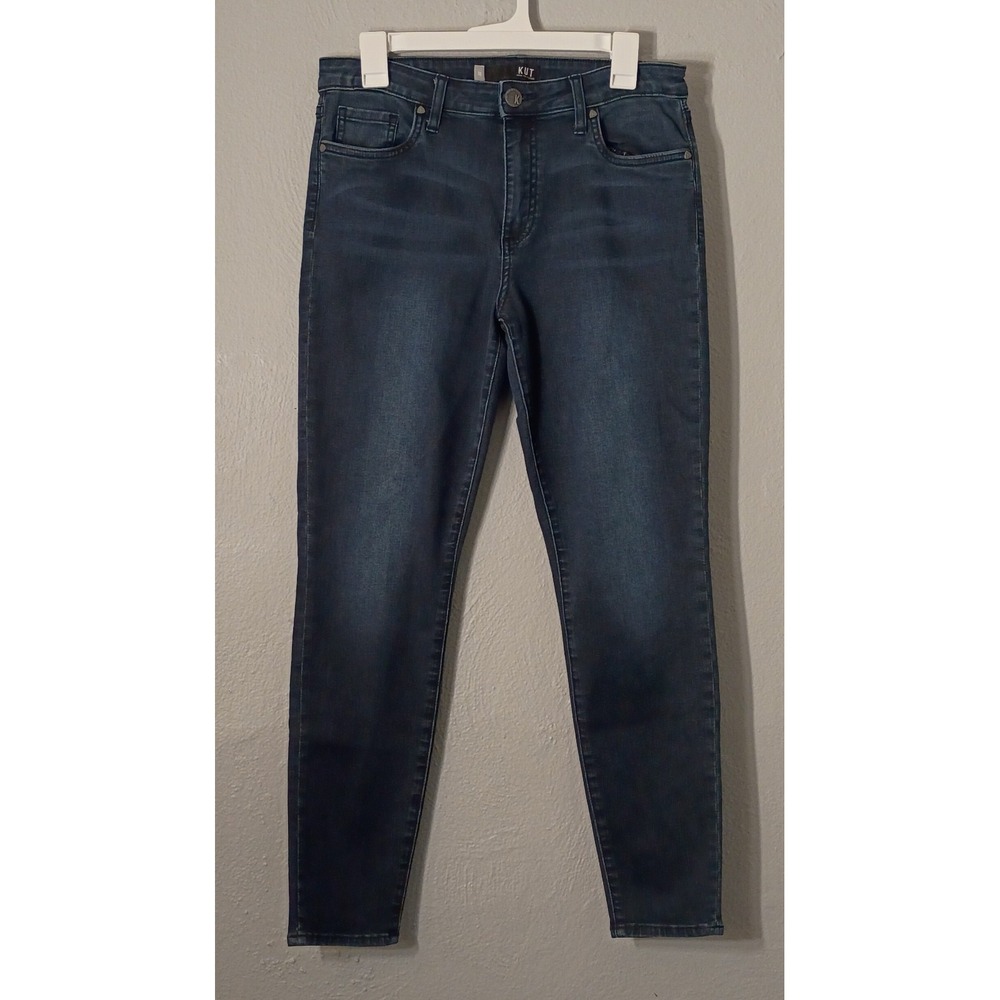 Kut From The Kloth Ladies Donna High Rise Ankle‎ Skinny Jean, Size 10, Dark Wash